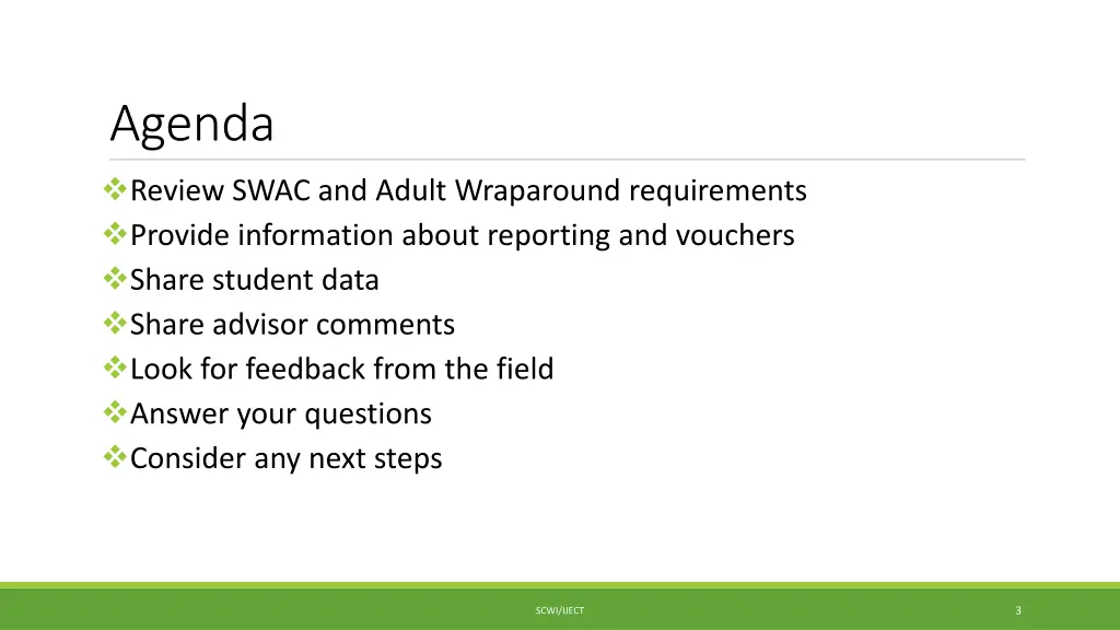 agenda