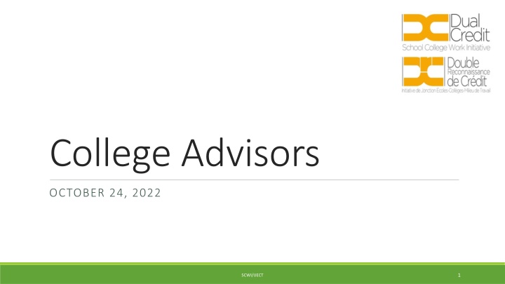 college advisors