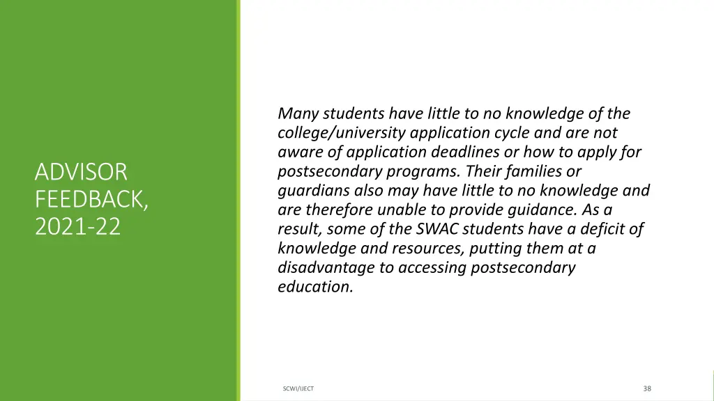 many students have little to no knowledge
