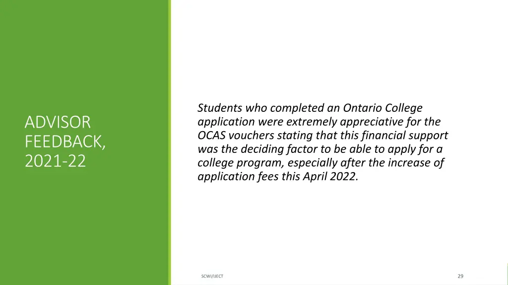 students who completed an ontario college