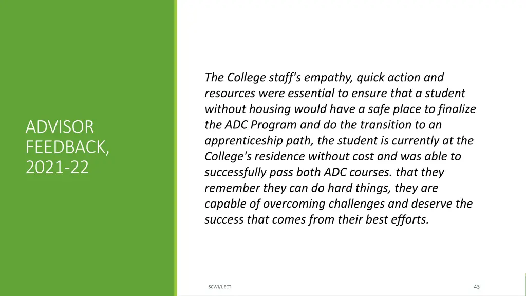 the college staff s empathy quick action