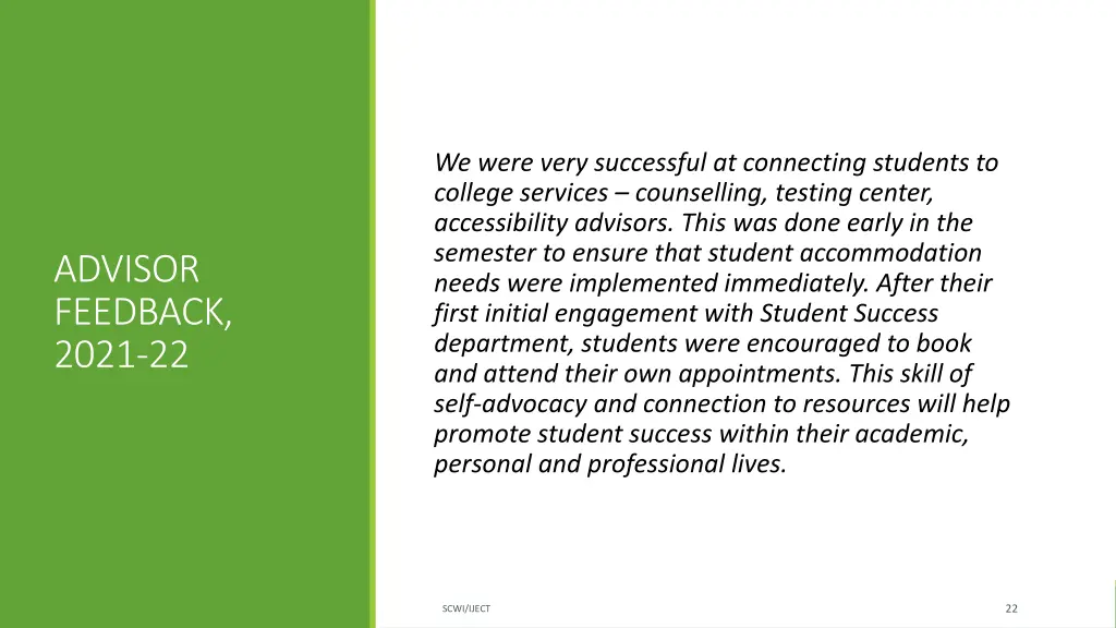 we were very successful at connecting students