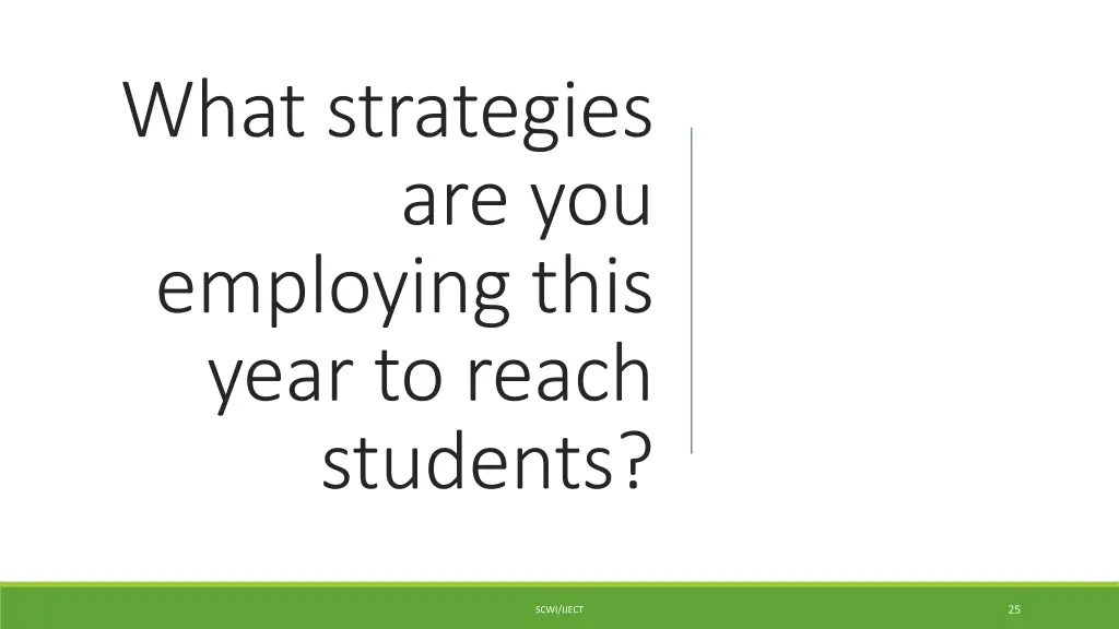 what strategies