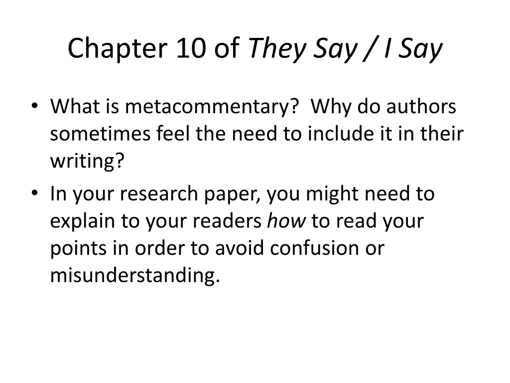 chapter 10 of they say i say