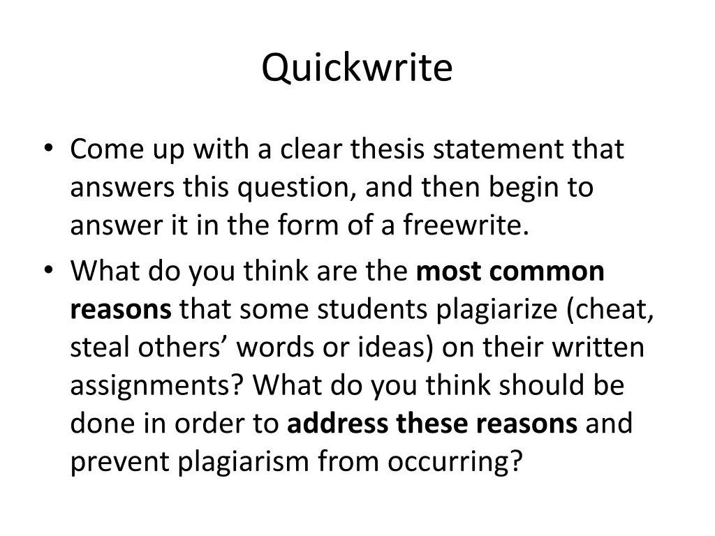 quickwrite