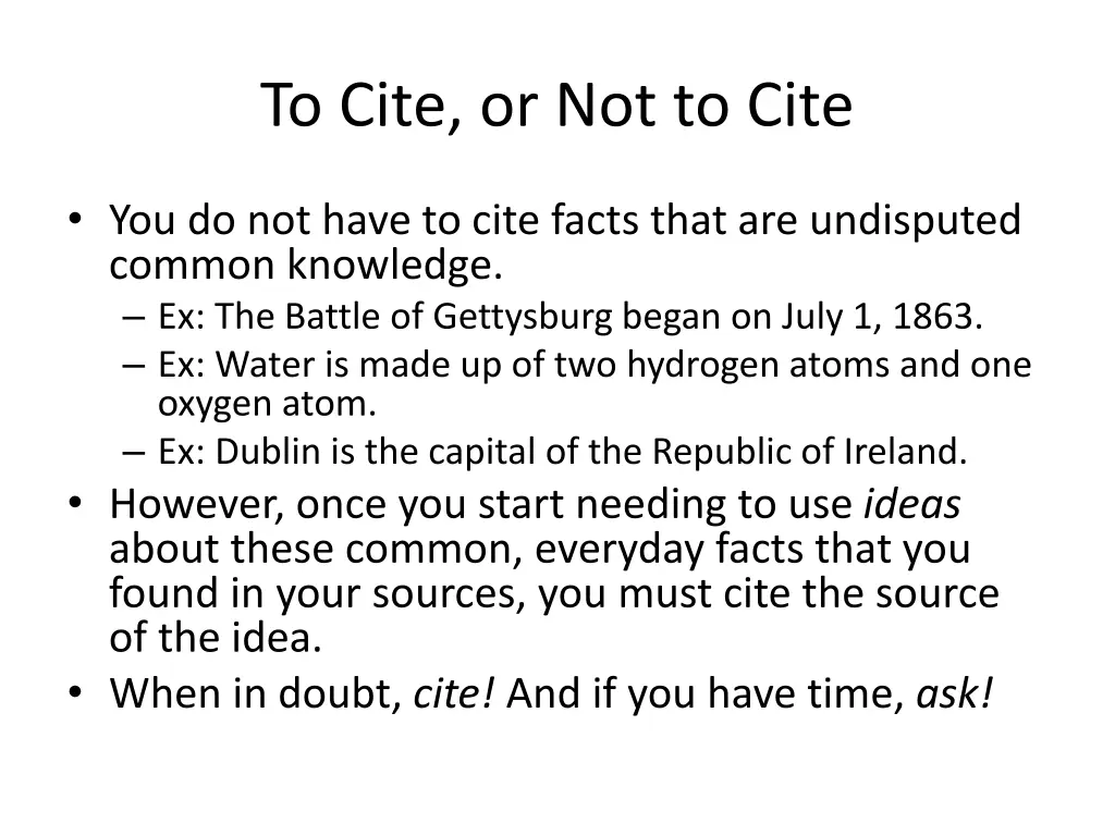 to cite or not to cite