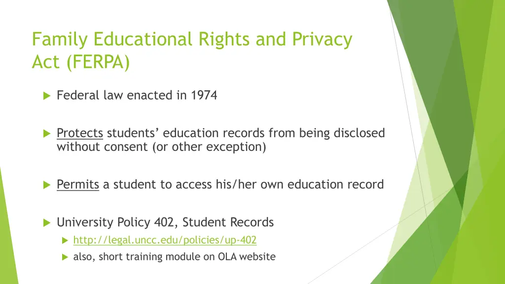 family educational rights and privacy act ferpa
