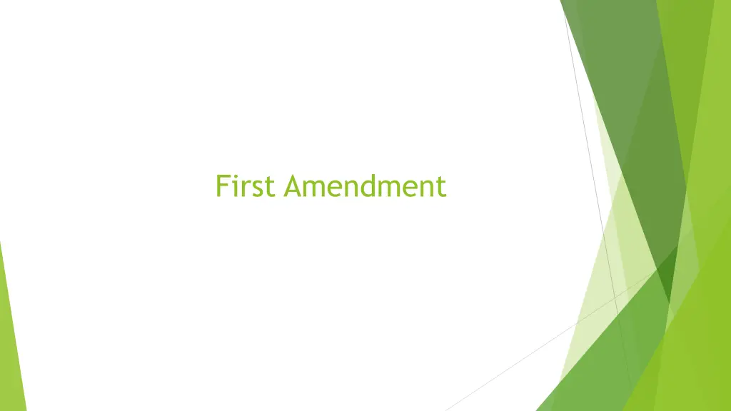 first amendment