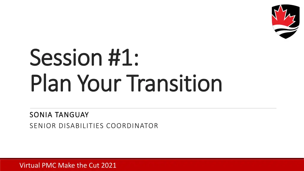 session 1 session 1 plan plan your transition