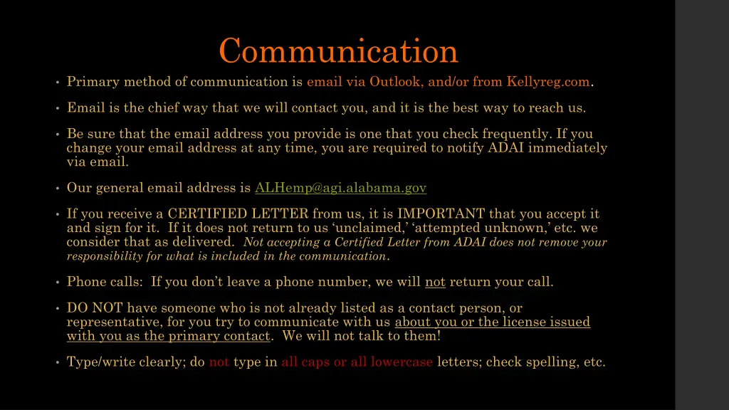 communication