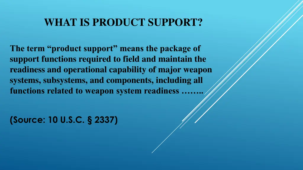 what is product support