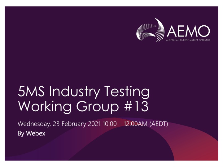 5ms industry testing working group 13