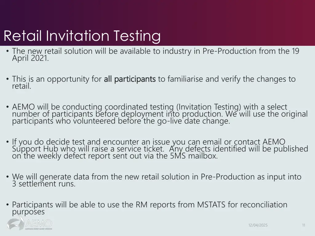 retail invitation testing the new retail solution