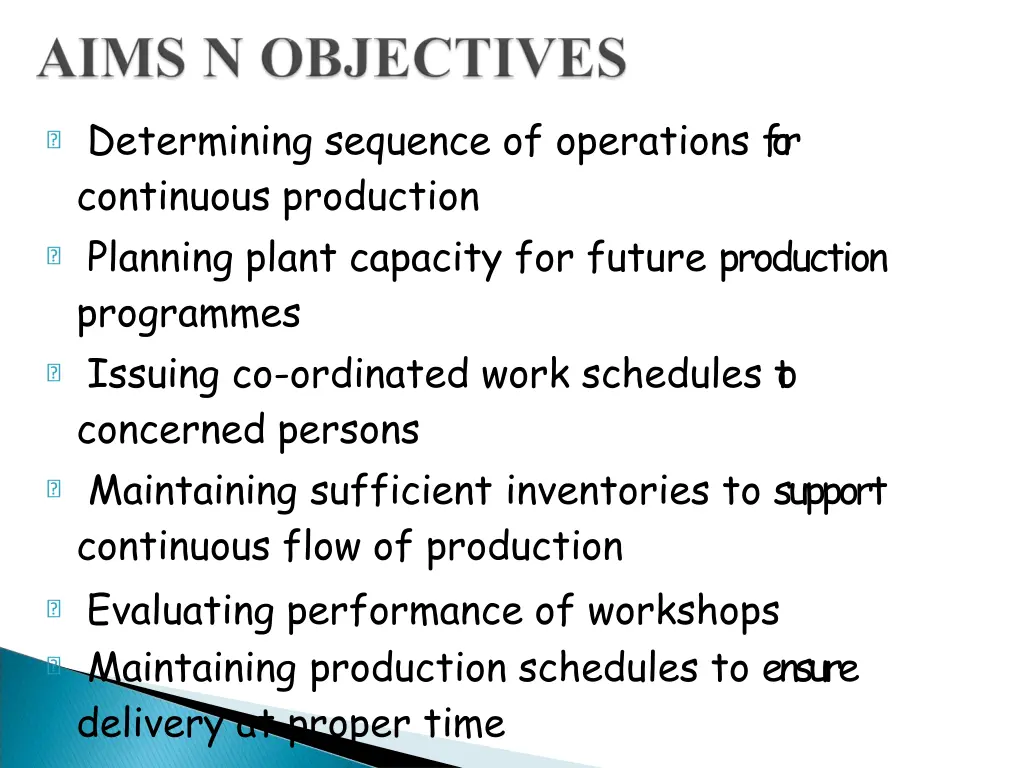 determining sequence of operations