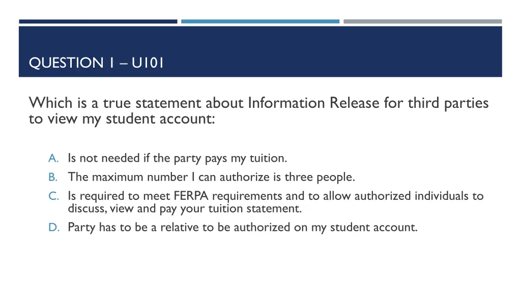 question 1 u101
