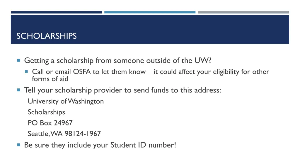 scholarships
