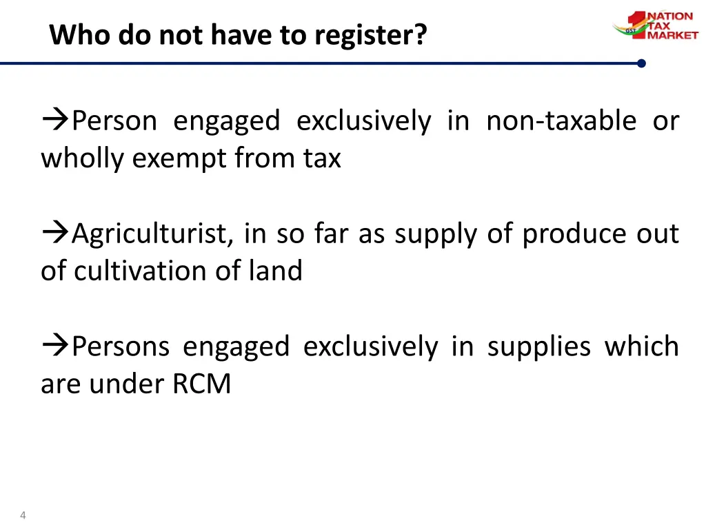who do not have to register
