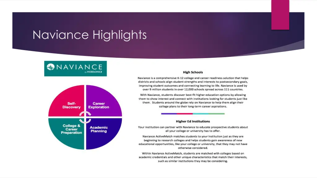 naviance highlights
