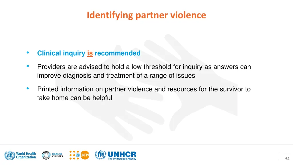 identifying partner violence