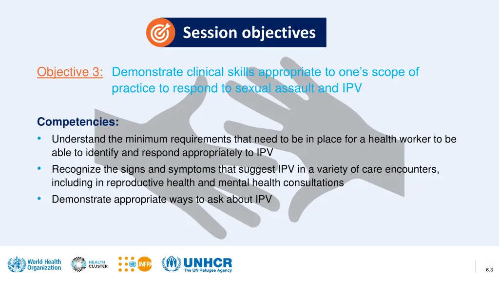 session objectives