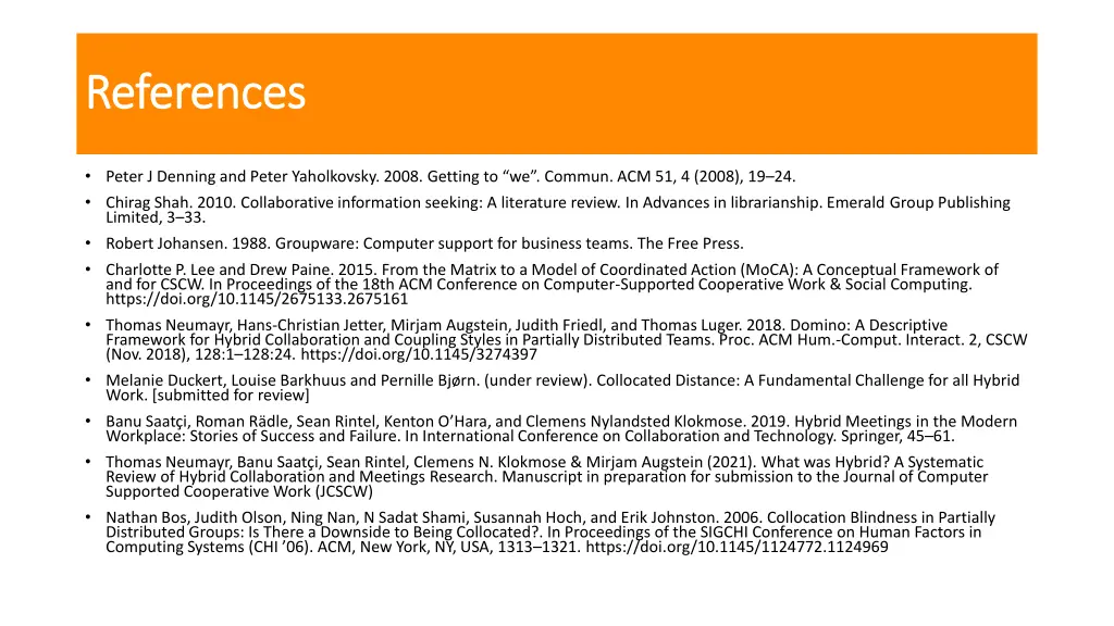 references references