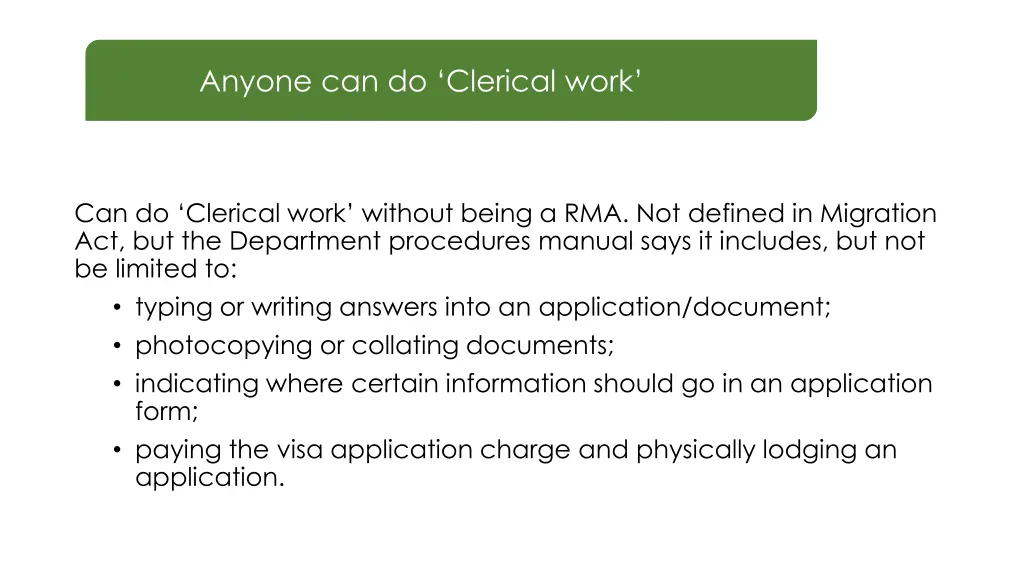 anyone can do clerical work