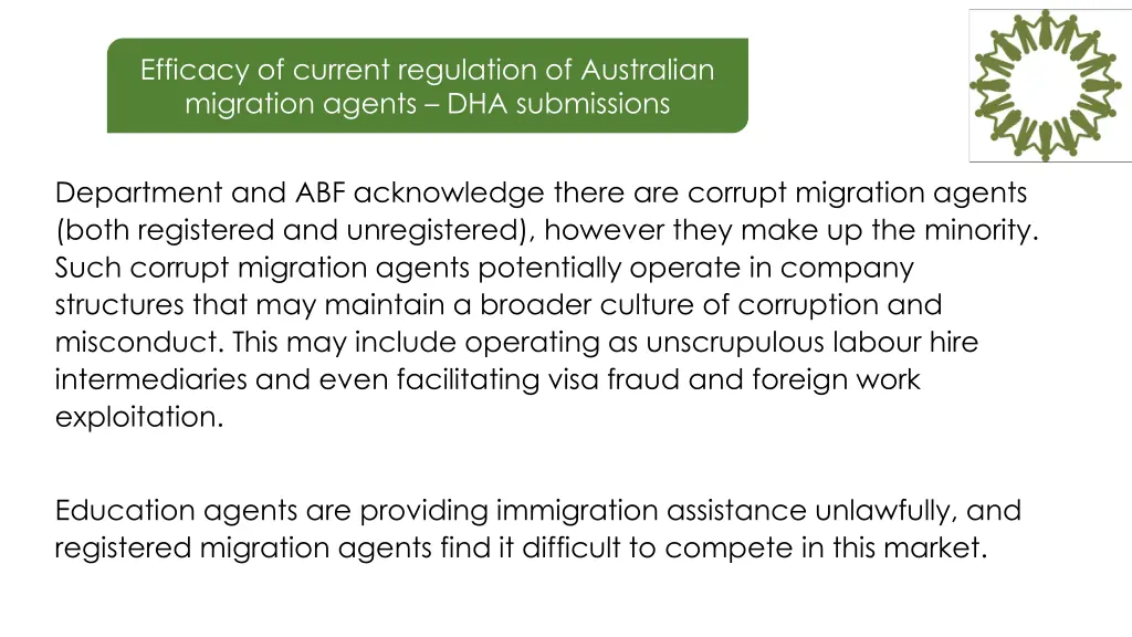 efficacy of current regulation of australian 1