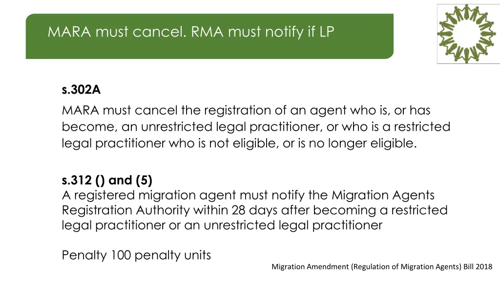 mara must cancel rma must notify if lp