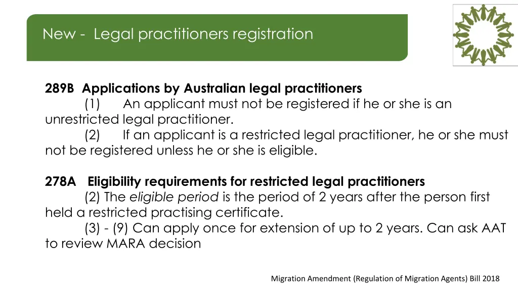 new legal practitioners registration