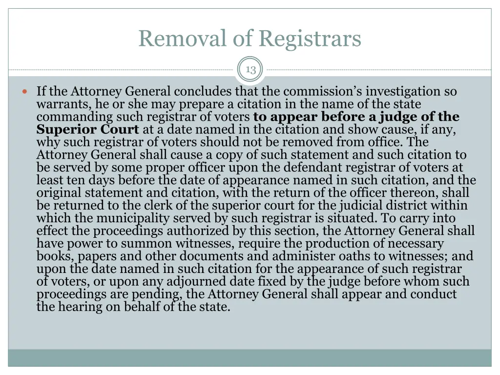 removal of registrars 1