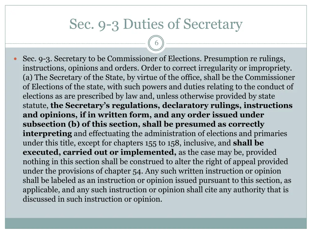 sec 9 3 duties of secretary