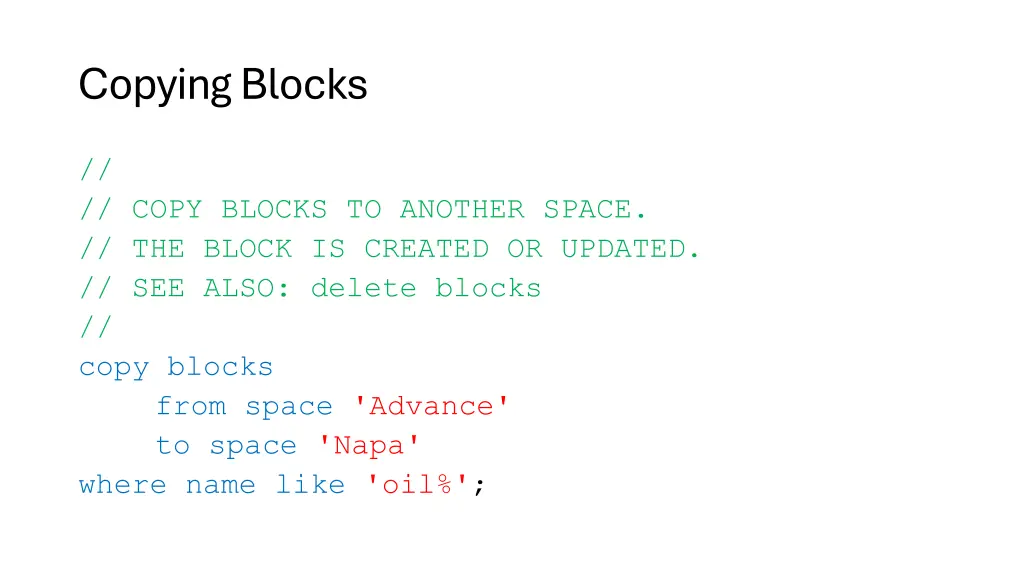 copying blocks