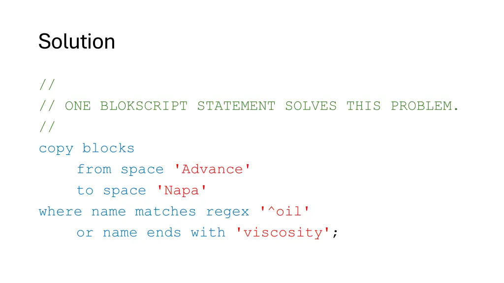 solution