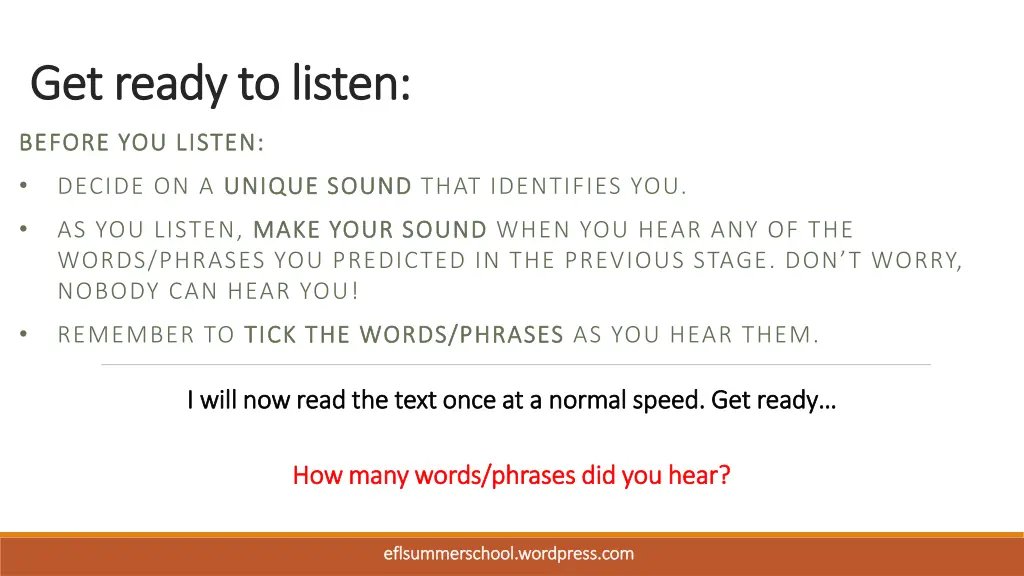 get ready to listen get ready to listen