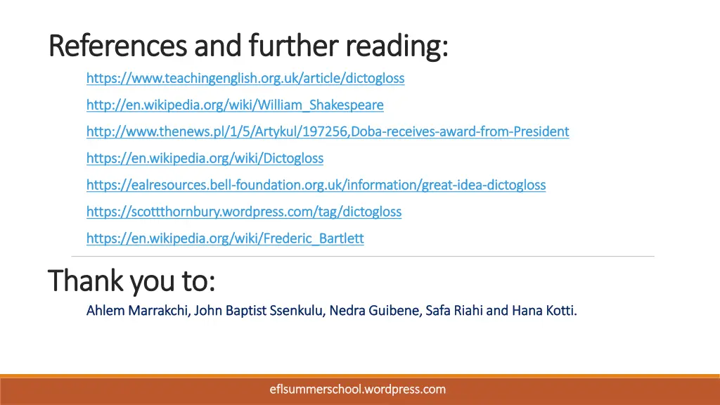 references and further reading references
