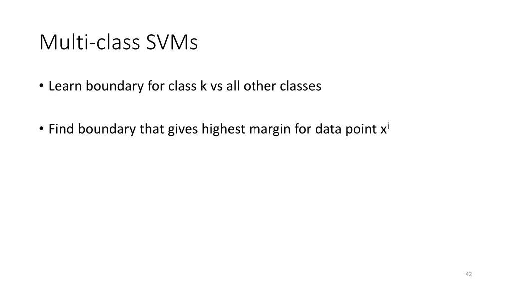 multi class svms
