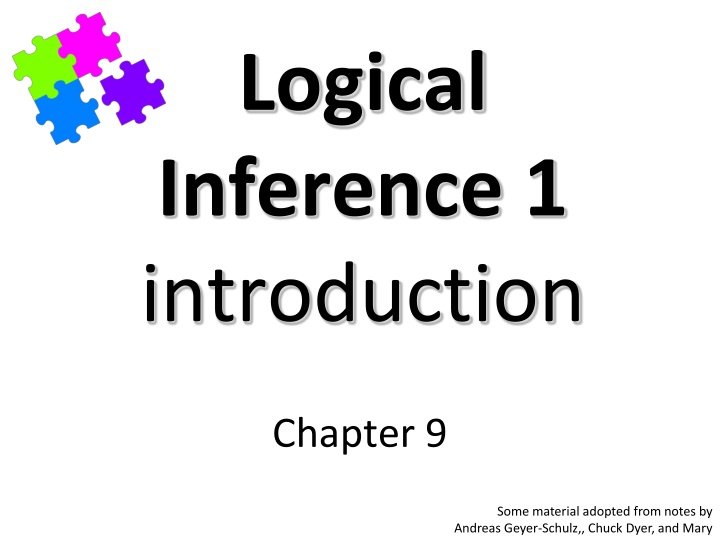 logical inference 1 introduction