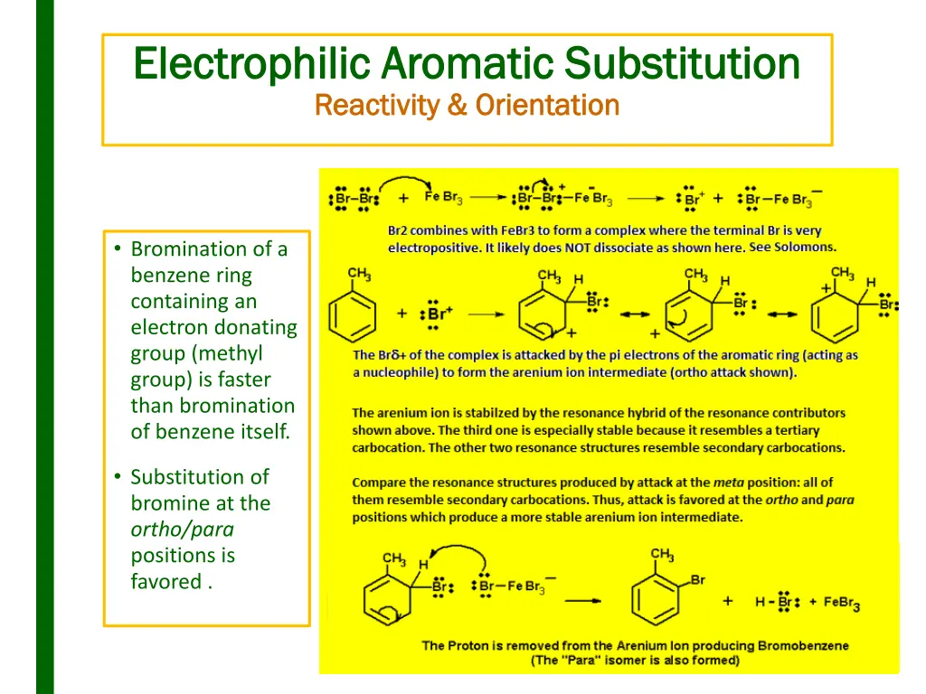 electrophilic aromatic substitution electrophilic 5