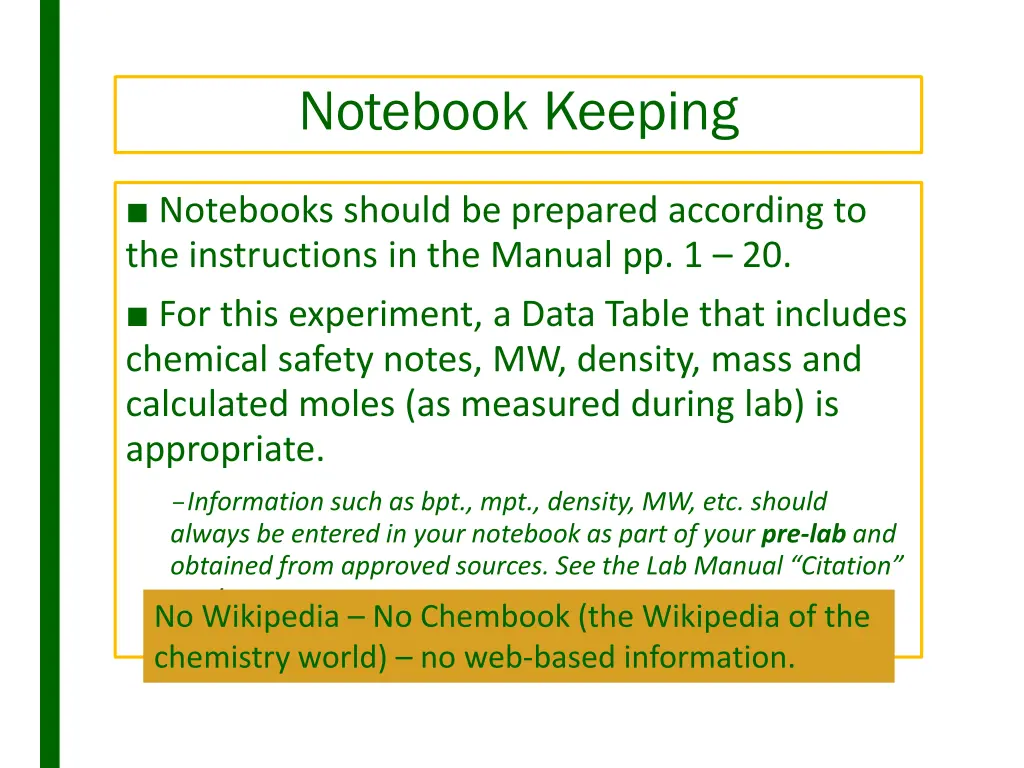 notebook keeping