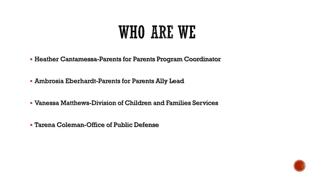 who are we
