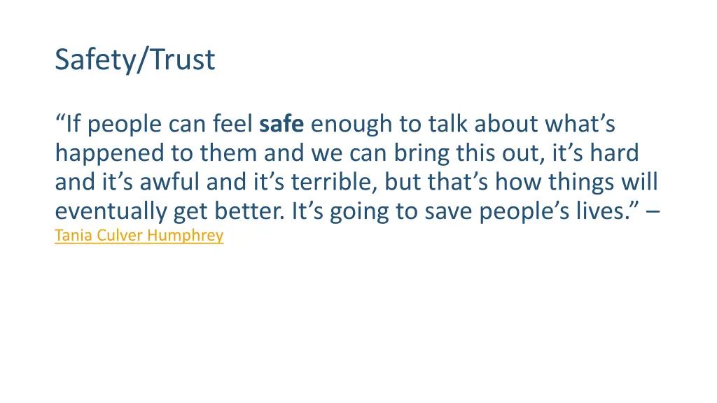 safety trust