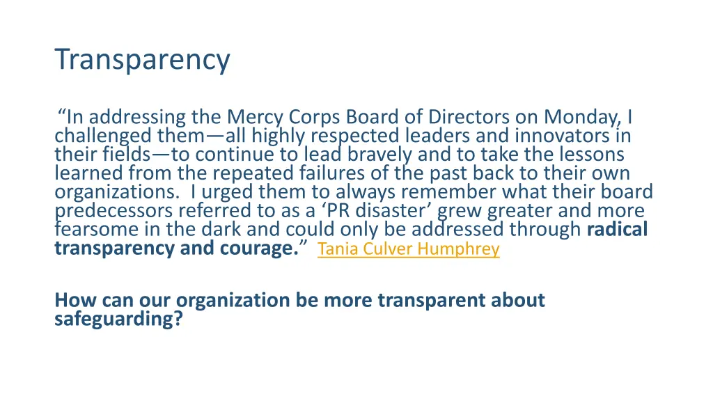 transparency