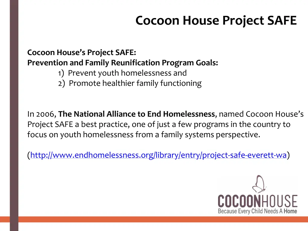 cocoon house project safe