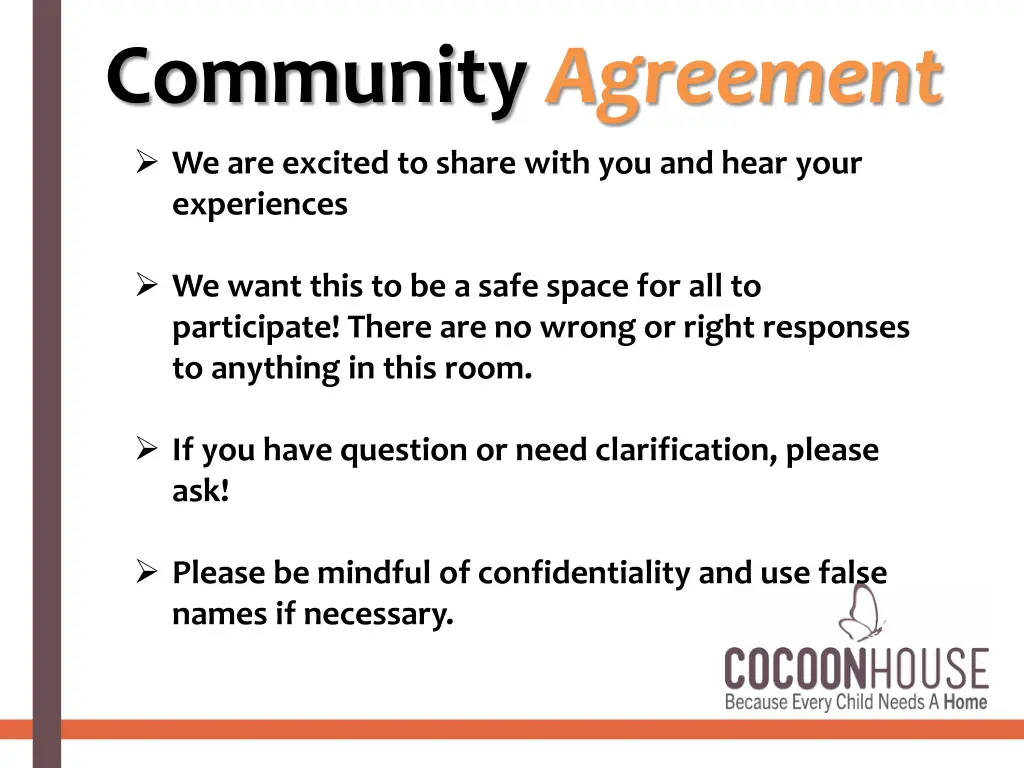 community agreement
