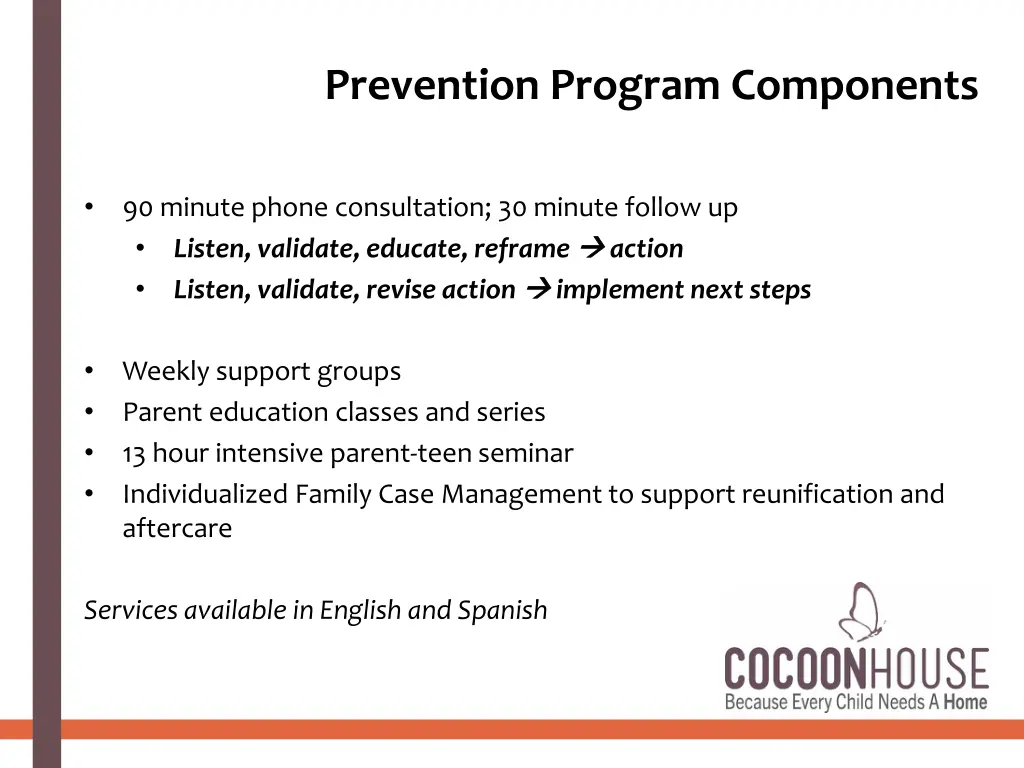 prevention program components