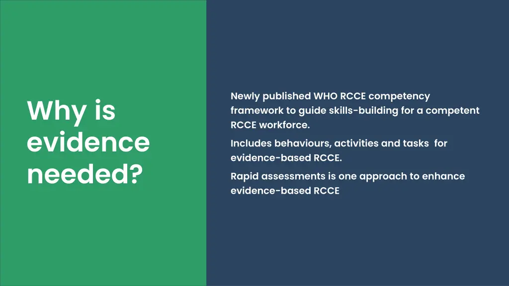 newly published who rcce competency framework
