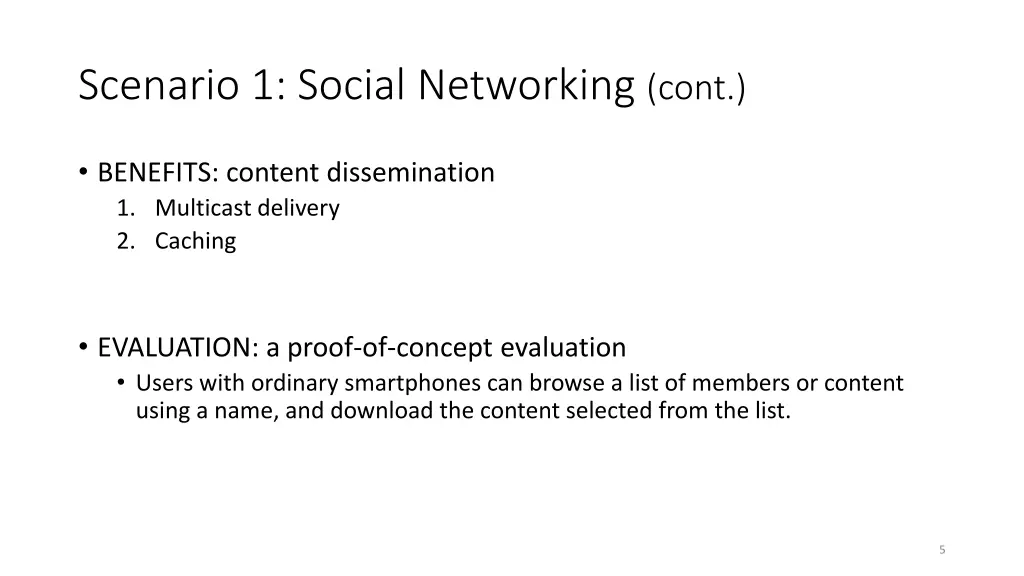 scenario 1 social networking cont