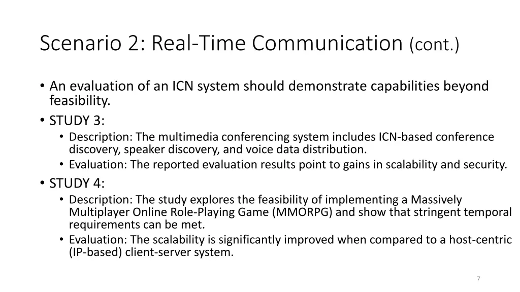scenario 2 real time communication cont