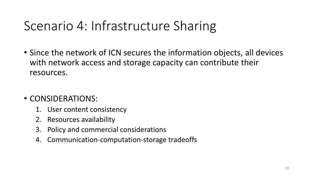 scenario 4 infrastructure sharing