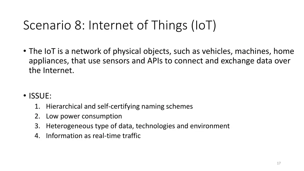 scenario 8 internet of things iot